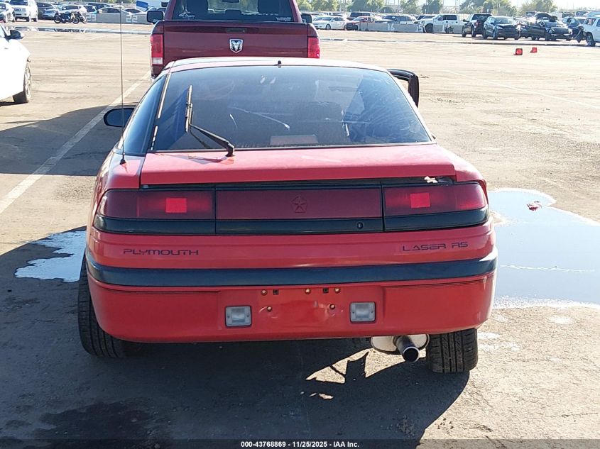 1990 Plymouth Laser Rs VIN: 4P3CS44U2LE117418 Lot: 43768869
