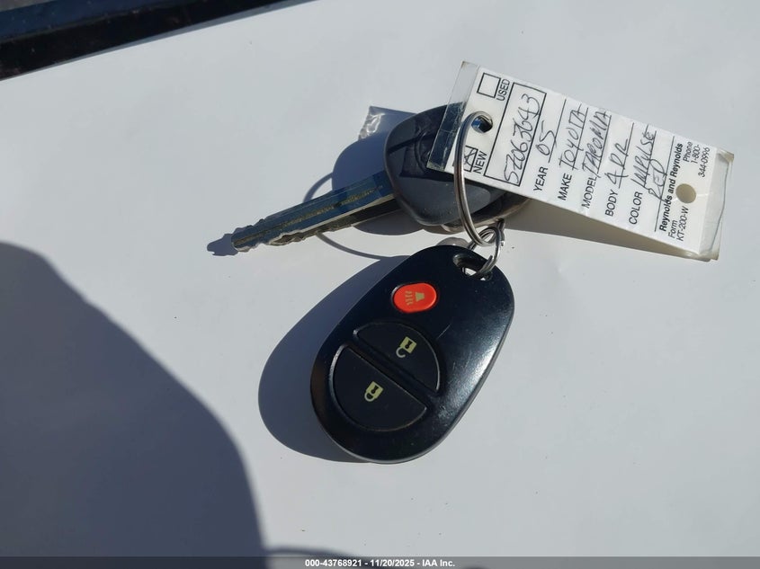 5TEJU62N95Z063643 2005 TOYOTA TACOMA photo no. 11