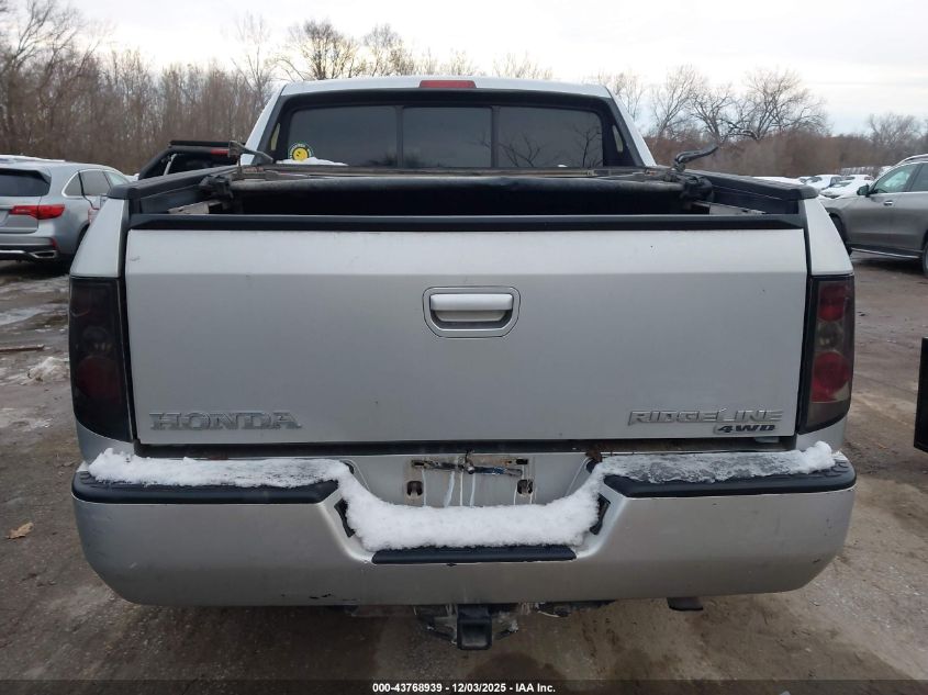 2006 Honda Ridgeline Rts VIN: 2HJYK16446H536902 Lot: 43768939