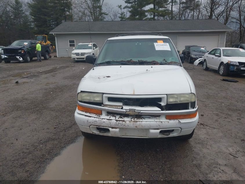 2002 Chevrolet Blazer Ls VIN: 1GNDT13W12K208028 Lot: 43768942