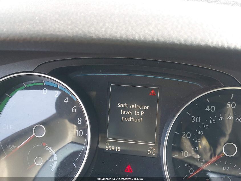 2016 Volkswagen E-Golf Se VIN: WVWKP7AU0GW904016 Lot: 43769104