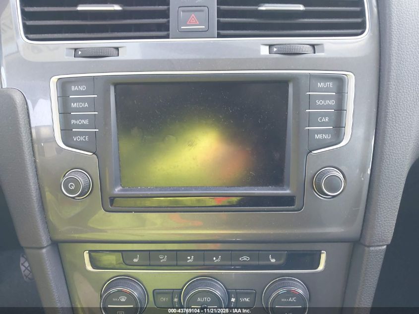 2016 Volkswagen E-Golf Se VIN: WVWKP7AU0GW904016 Lot: 43769104