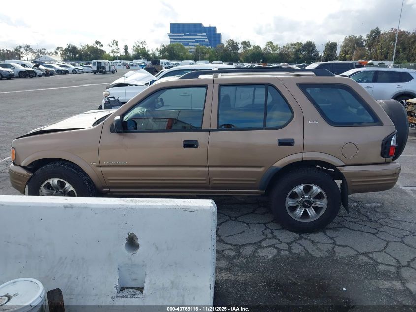2000 Isuzu Rodeo Ls/Lse/S VIN: 4S2DM58W7Y4327256 Lot: 43769116