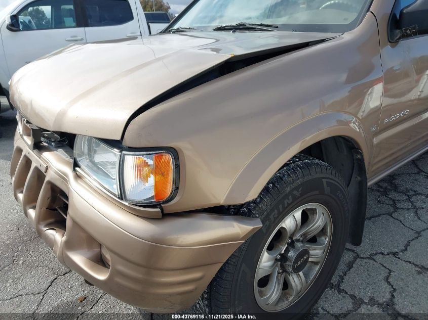 2000 Isuzu Rodeo Ls/Lse/S VIN: 4S2DM58W7Y4327256 Lot: 43769116