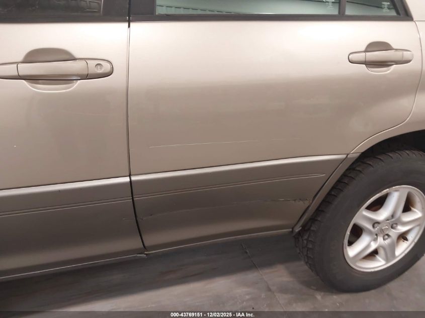2001 Lexus Rx 300 VIN: JTJHF10U910199705 Lot: 43769151