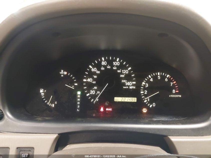 2001 Lexus Rx 300 VIN: JTJHF10U910199705 Lot: 43769151