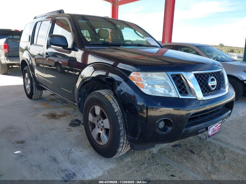 2008 Nissan Pathfinder S VIN: 5N1AR18BX8C618082 Lot: 43769208