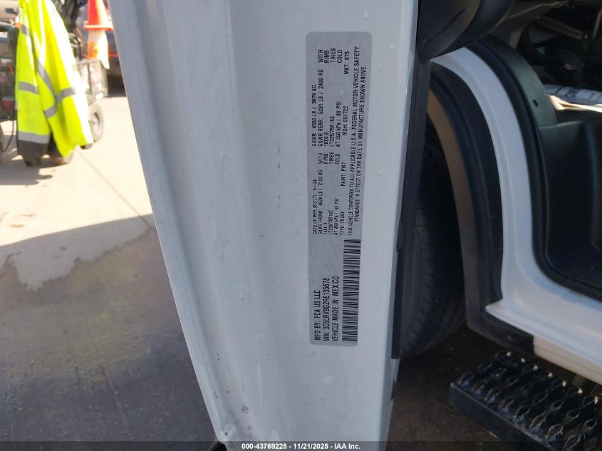 2024 Ram Promaster 1500 Slt High Roof 136 Wb VIN: 3C6LRVBG2RE135678 Lot: 43769225