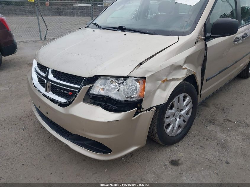 2014 Dodge Grand Caravan American Value Pkg VIN: 2C4RDGBG3ER416300 Lot: 43769305