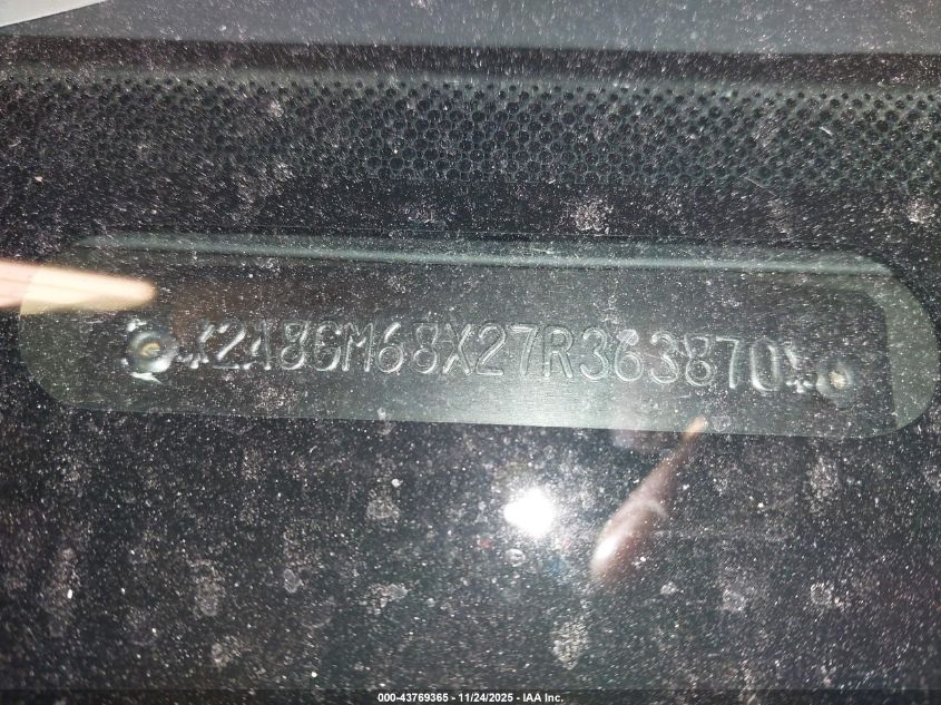 2007 Chrysler Pacifica Touring VIN: 2A8GM68X27R363870 Lot: 43769365