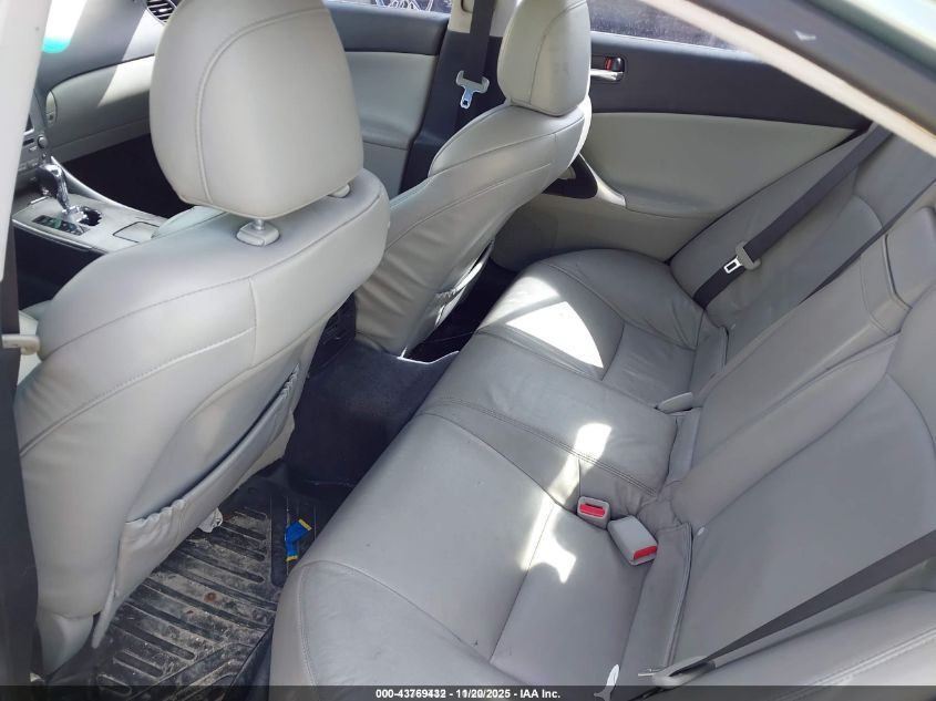 2008 Lexus Is 250 VIN: JTHBK262282078706 Lot: 43769432