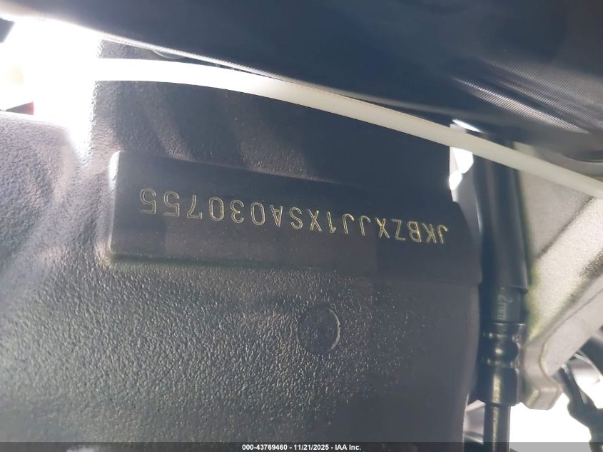 2025 Kawasaki Zx636 K VIN: JKBZXJJ1XSA030755 Lot: 43769460