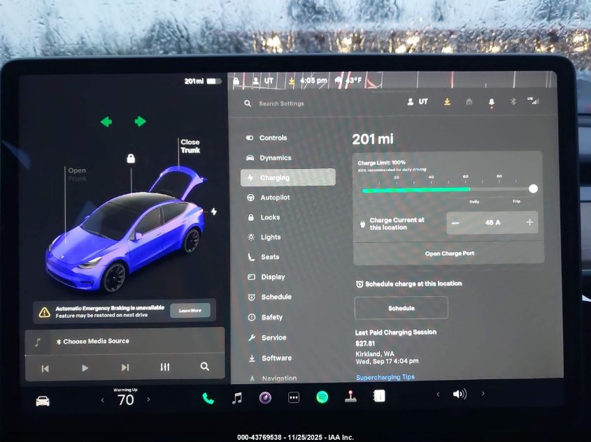 2022 Tesla Model Y Long Range Dual Motor All-Wheel Drive VIN: 7SAYGAEE4NF337341 Lot: 43769538