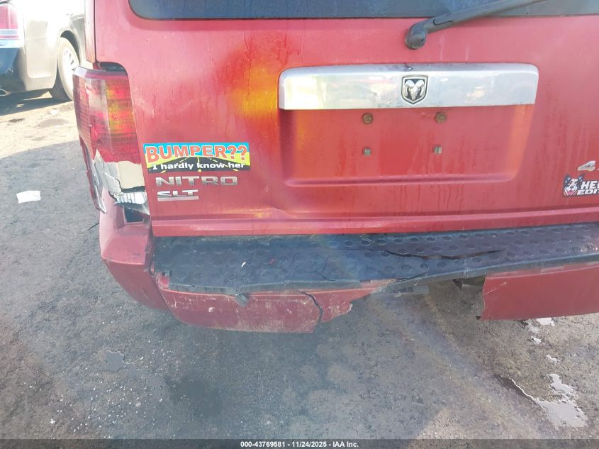 2007 Dodge Nitro Slt/Rt VIN: 1D8GU58K77W560032 Lot: 43769581