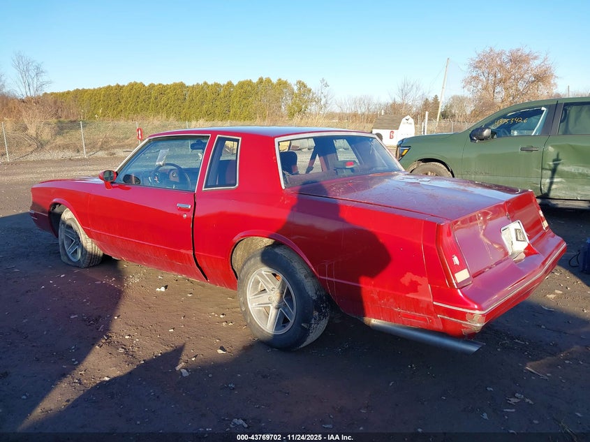 1G1GZ11Z0HP125776 1987 CHEVROLET MONTE CARLO photo no. 3