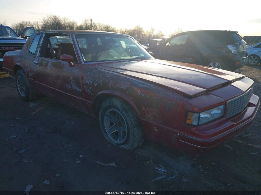 1987 Chevrolet Monte Carlo VIN: 1G1GZ11Z0HP125776 Lot: 43769702