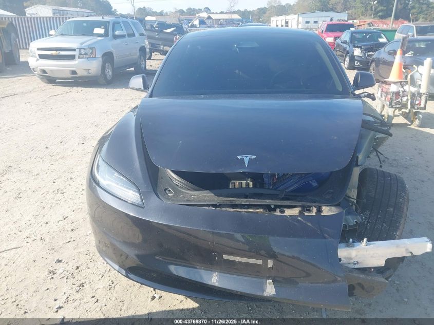 2024 Tesla Model 3 Long Range Dual Motor All-Wheel Drive/Rear-Wheel Drive VIN: 5YJ3E1EA8RF853203 Lot: 43769870