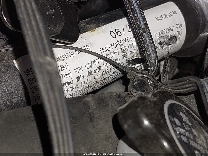 2023 Yamaha Yzfr7 VIN: JYARM38E9PA007977 Lot: 43769914