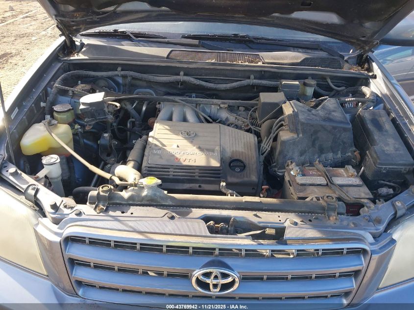 2003 Toyota Highlander Limited V6 VIN: JTEGF21A330088252 Lot: 43769942