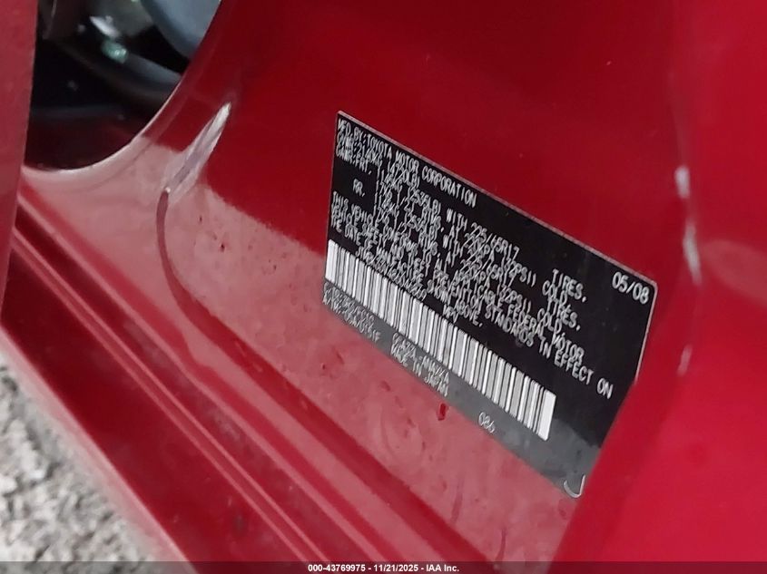 2008 Toyota Rav4 Base V6 VIN: JTMBK33V486046869 Lot: 43769975