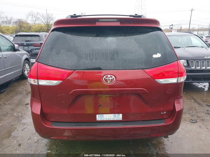 2012 Toyota Sienna Le V6 8 Passenger VIN: 5TDKK3DC9CS266885 Lot: 43770064