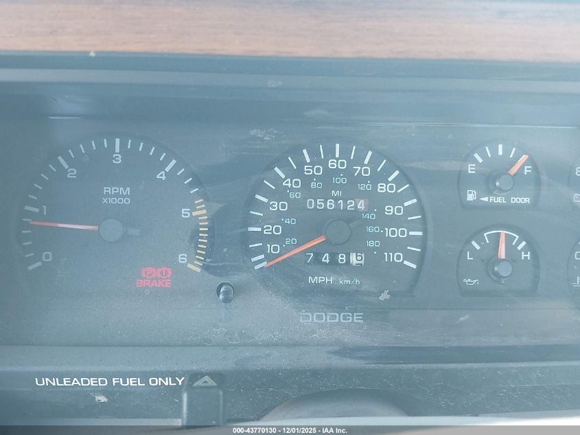 1996 Dodge Dakota VIN: 1B7FL26X9TS552476 Lot: 43770130