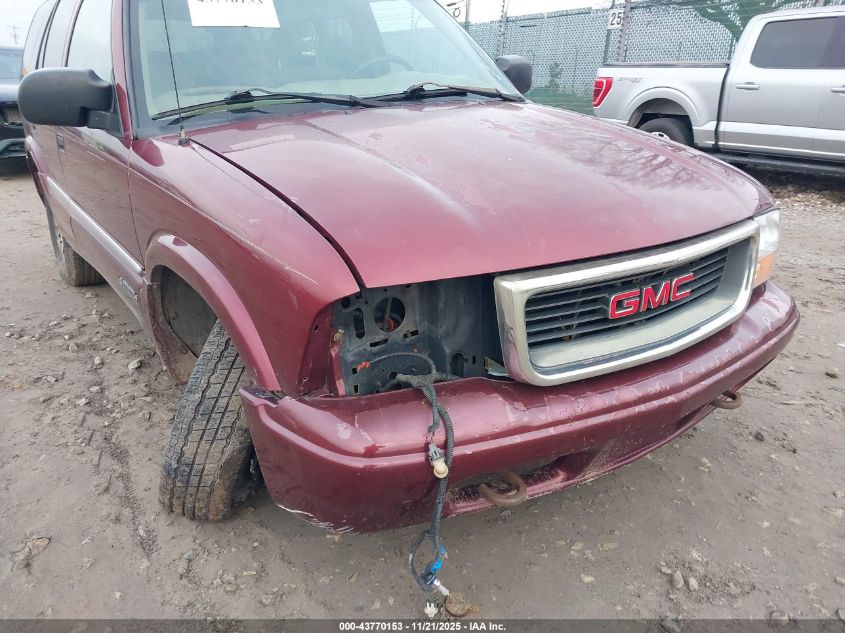 2001 GMC Jimmy Sle VIN: 1GKDT13W812207986 Lot: 43770153