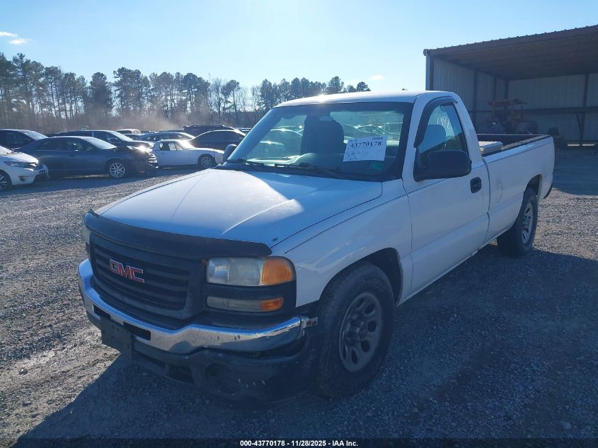 2007 GMC Sierra 1500 Classic Work Truck VIN: 3GTEC14X37G200502 Lot: 43770178