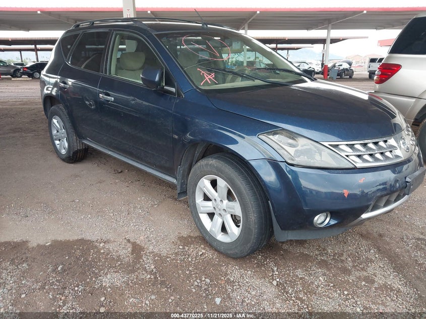 JN8AZ08T07W517643 2007 Nissan Murano Sl auction photo 1