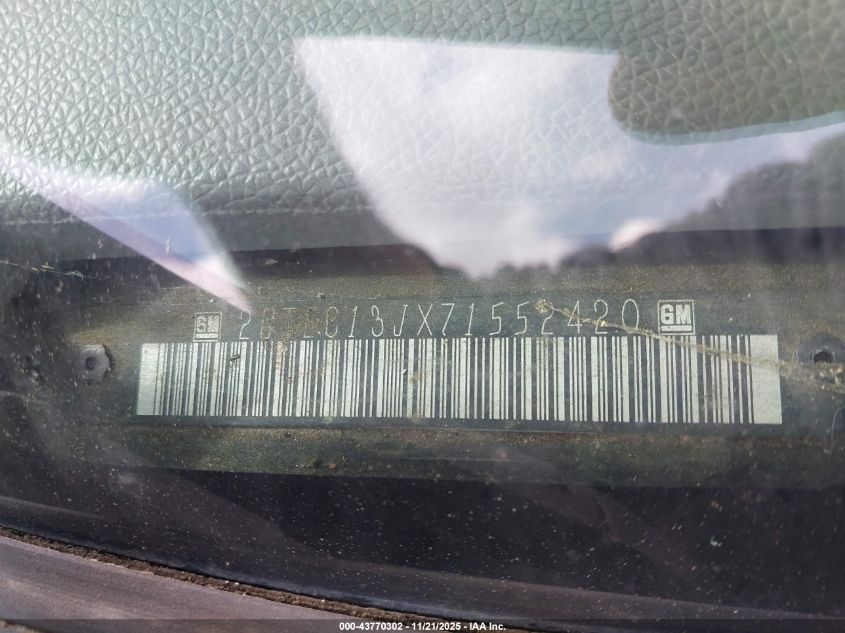2007 GMC Sierra 1500 Sle1 VIN: 2GTEC13JX71552420 Lot: 43770302