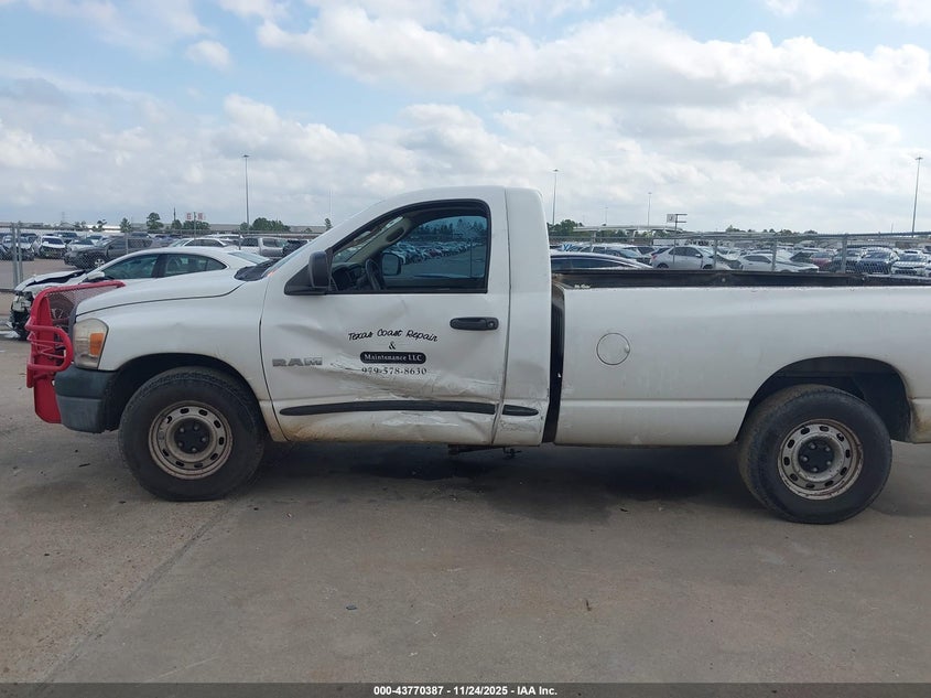 2008 Dodge Ram 1500 St/Sxt VIN: 1D7HA16N48J117262 Lot: 43770387