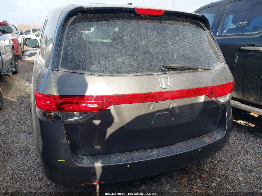 2014 Honda Odyssey Touring/Touring Elite VIN: 5FNRL5H99EB131418 Lot: 43770401