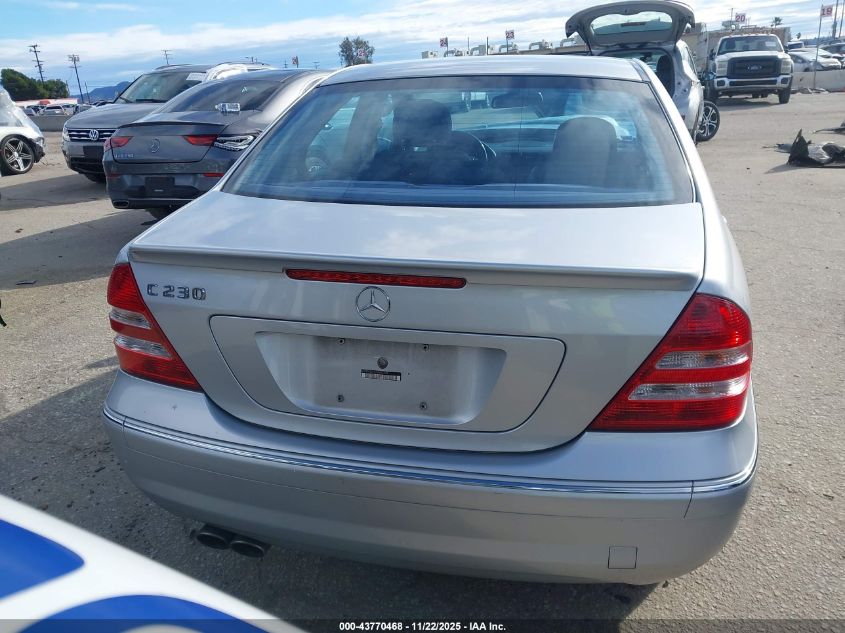 2007 Mercedes-Benz C 230 Sport VIN: WDBRF52H37A952628 Lot: 43770468