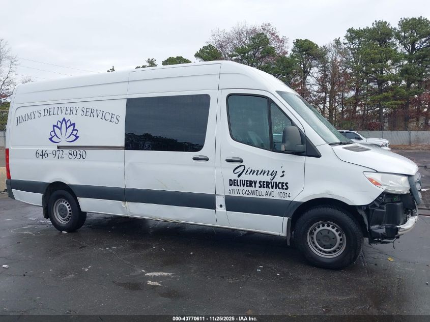 2021 Mercedes-Benz Sprinter 2500 High Roof I4 Diesel VIN: W1W4DCHY4MT054914 Lot: 43770611