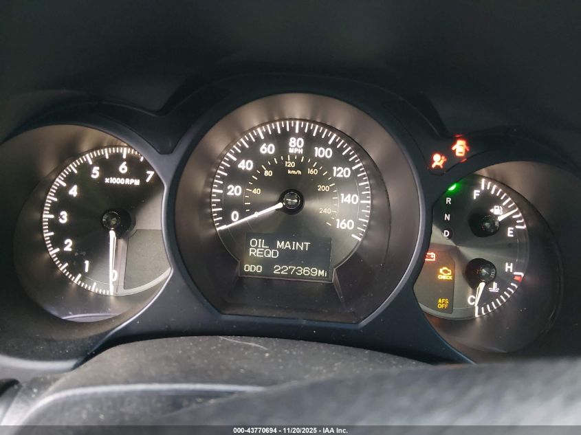 2007 Lexus Gs 350 VIN: JTHCE96S870004432 Lot: 43770694