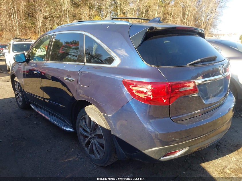 5FRYD4H46EB007676 2014 ACURA MDX photo no. 3
