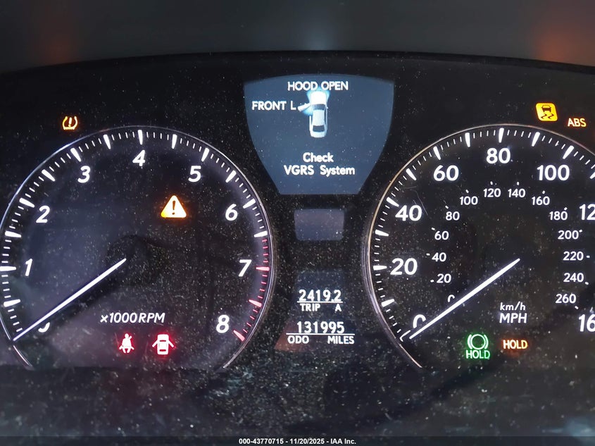 2009 Lexus Ls 460 VIN: JTHCL46F895001533 Lot: 43770715