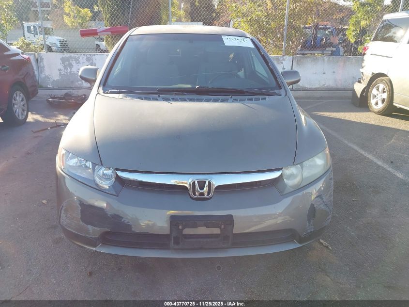 2008 Honda Civic Lx VIN: 2HGFA16548H306496 Lot: 43770725