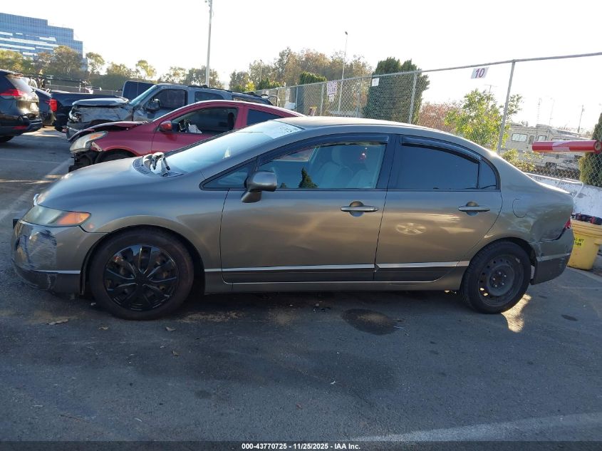 2008 Honda Civic Lx VIN: 2HGFA16548H306496 Lot: 43770725