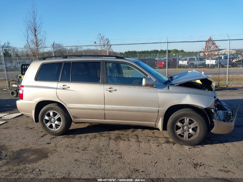 2005 Toyota Highlander V6 VIN: JTEDP21A550048838 Lot: 43770757