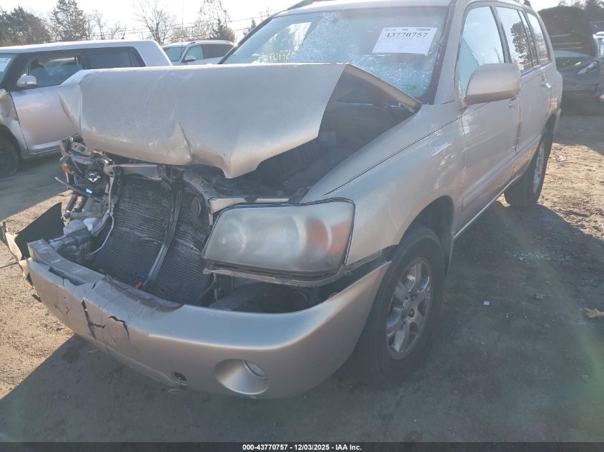 2005 Toyota Highlander V6 VIN: JTEDP21A550048838 Lot: 43770757