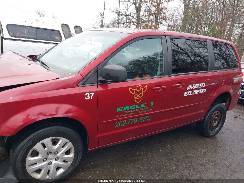 2014 Dodge Grand Caravan Se VIN: 2C4RDGBG2ER309478 Lot: 43770773