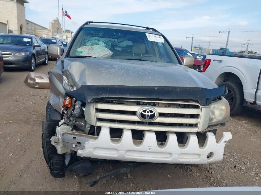 2006 Toyota Highlander V6 VIN: JTEEP21A660139607 Lot: 43770996