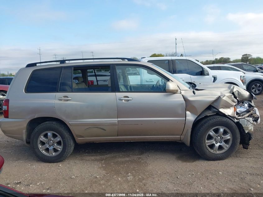 2006 Toyota Highlander V6 VIN: JTEEP21A660139607 Lot: 43770996