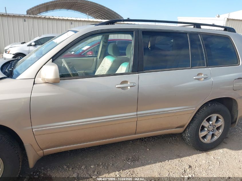 2006 Toyota Highlander V6 VIN: JTEEP21A660139607 Lot: 43770996