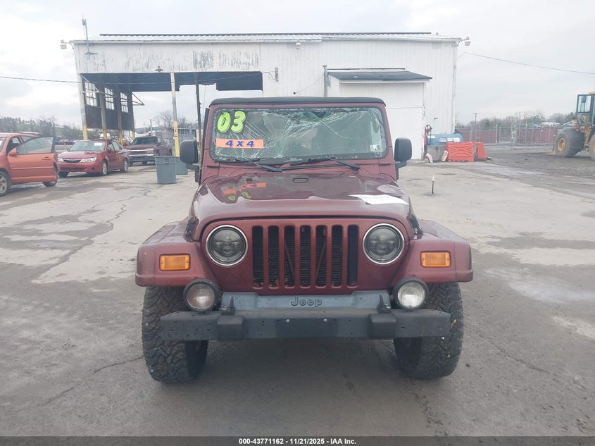 2003 Jeep Wrangler Sahara VIN: 1J4FA59SX3P326841 Lot: 43771162