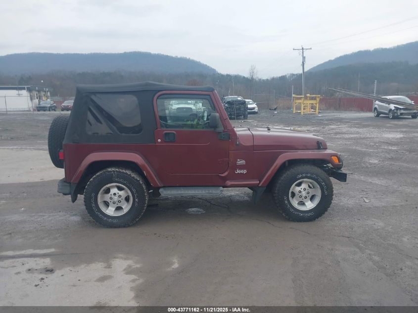 2003 Jeep Wrangler Sahara VIN: 1J4FA59SX3P326841 Lot: 43771162