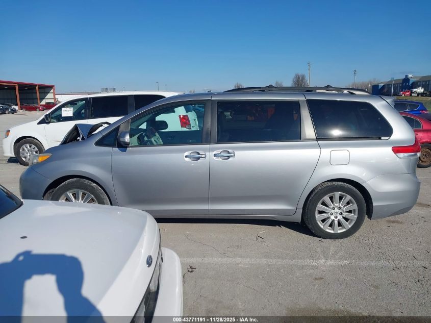 2013 Toyota Sienna Limited 7 Passenger VIN: 5TDDK3DCXDS051901 Lot: 43771191
