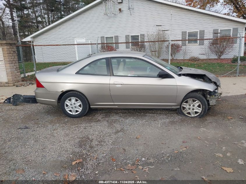 2003 Honda Civic Lx VIN: 1HGEM22563L007487 Lot: 43771434