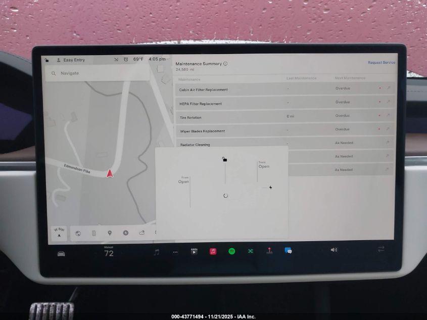 2022 Tesla Model S Dual Motor All-Wheel Drive VIN: 5YJSA1E59NF494027 Lot: 43771494